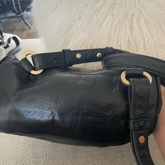 Perlina black leather backpack - Picture 2 of 7